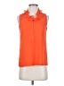 J.Crew 100% Silk Orange Sleeveless Silk Top Size 0 - photo 1