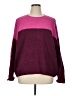 Vince Camuto Color Block Purple Pullover Sweater Size XL - photo 1