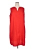 Shein Curve 100% Polyester Solid Red Casual Dress Size 16 Plus (2) - photo 1