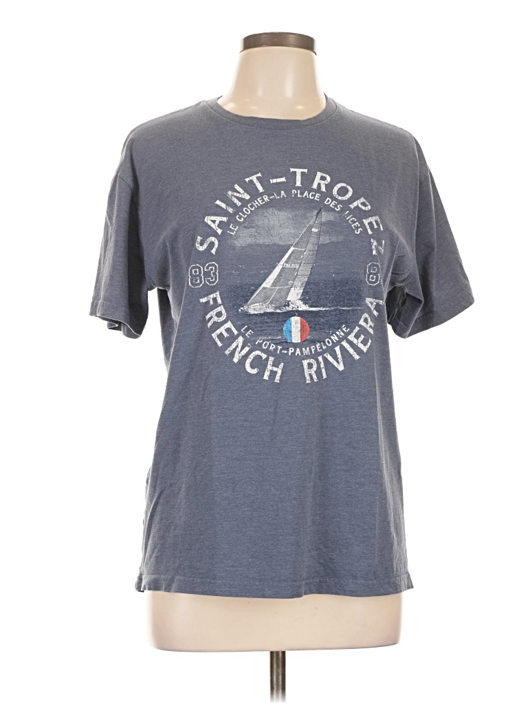 Pre-owned Assorted Brands Short Sleeve T-shirt In Gray