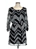 Ruby Rox 100% Polyester Argyle Black Casual Dress Size L - photo 1
