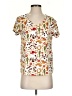 Amanda Blu Ivory Short Sleeve Blouse Size S - photo 1