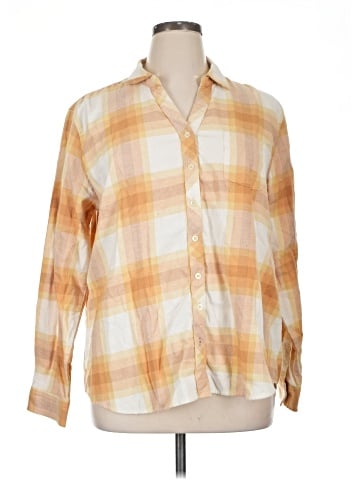 Weatherproof Long Sleeve Button-Down Shirt (view 1)