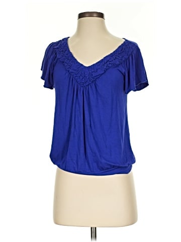 Cable & Gauge Short Sleeve Blouse (view 1)