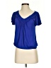 Cable & Gauge Blue Short Sleeve Blouse Size S (petite) - photo 1