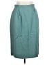 Talbots 100% Acetate Solid Teal Casual Skirt Size 12 - photo 1