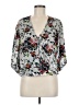 Unbranded Floral Gray 3/4 Sleeve Blouse Size M (estimated) - photo 1