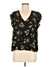 1.State 100% Polyester Black Short Sleeve Blouse Size M - photo 1