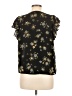 1.State 100% Polyester Black Short Sleeve Blouse Size M - photo 2