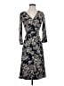 Ann Taylor LOFT 100% Polyester Paisley Black Cocktail Dress Size 0 - photo 1