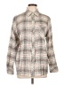 Foxcroft 100% Cotton Plaid Ivory Long Sleeve Button-Down Shirt Size 10 - photo 1