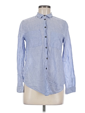 Topshop Long Sleeve Button-Down Shirt (view 1)
