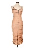 Cali Dreaming 100% Polyamide Tie-dye Tan Cocktail Dress Size L - photo 1