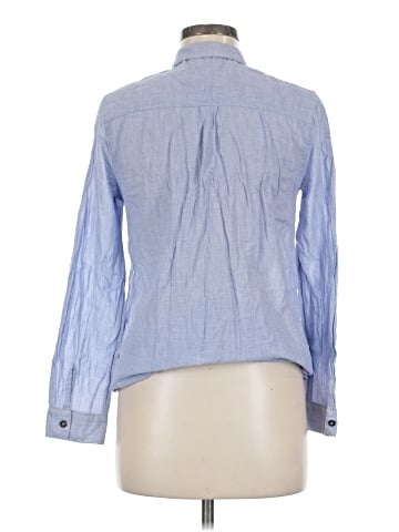 Topshop Long Sleeve Button-Down Shirt (view 2)