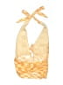 Princess Polly Checkered-gingham Yellow Halter Top Size 4 - photo 2