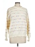 Unbranded 100% Polyester Hearts White Pullover Sweater Size L - photo 1