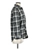 Cotton Express Plaid Black Long Sleeve Button-Down Shirt Size M - photo 4