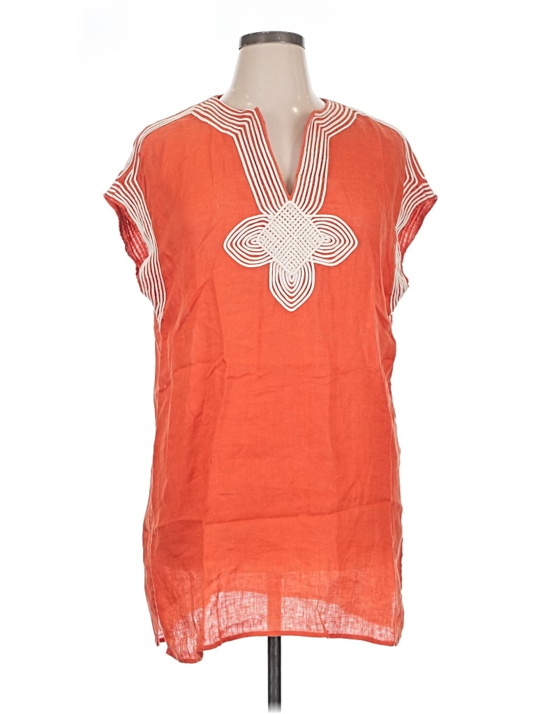 Pre-owned Tory Burch Swimsuit Cover Up In Orange