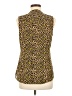 Banana Republic 100% Polyester Yellow Sleeveless Blouse Size 8 - photo 2