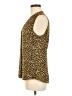 Banana Republic 100% Polyester Yellow Sleeveless Blouse Size 8 - photo 5