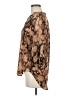 Lush 100% Polyester Animal Print Brown 3/4 Sleeve Blouse Size M - photo 5