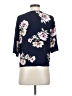 LUQ Blue 3/4 Sleeve Blouse Size XS - photo 2