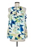 Bold Elements Blue Sleeveless Blouse Size M - photo 2