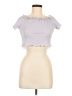 Shein Purple Short Sleeve Top Size 8 - 10 - photo 1