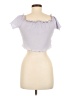 Shein Purple Short Sleeve Top Size 8 - 10 - photo 2