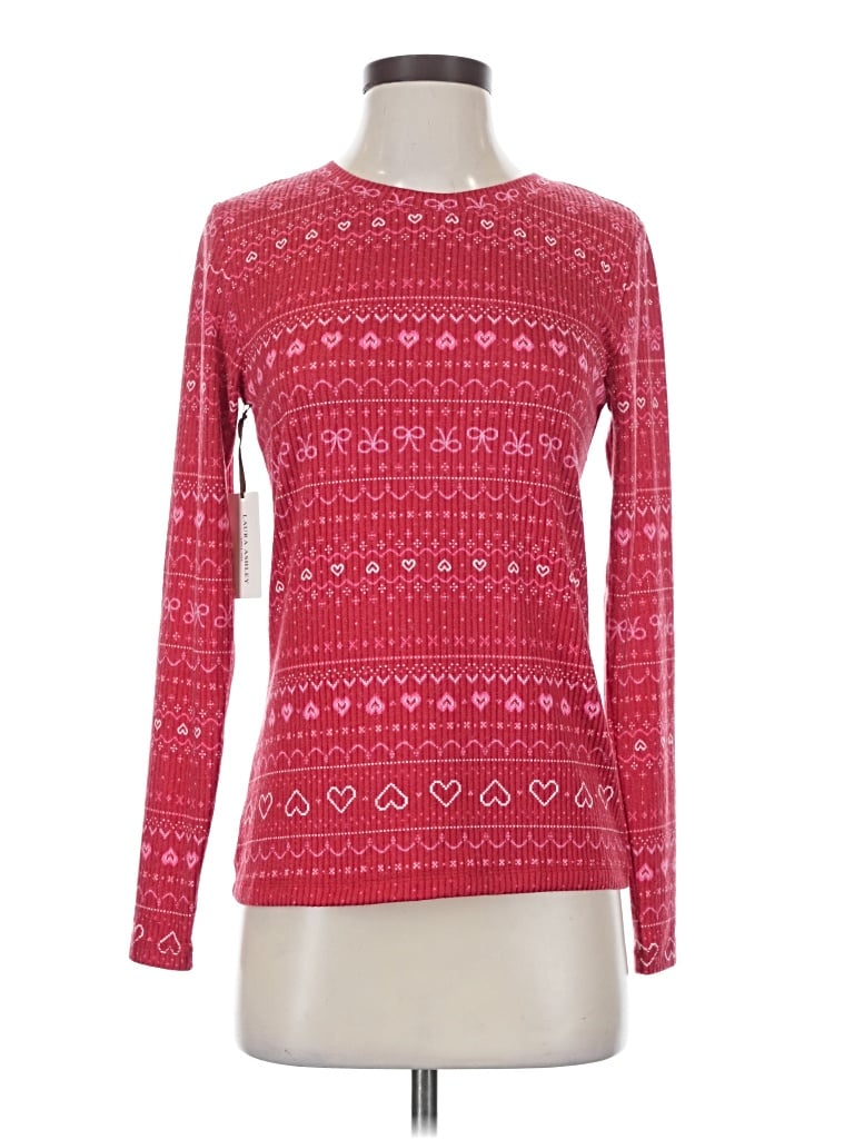 Laura Ashley Pullover Sweater In Red