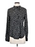 Ann Taylor Polka Dots Black Long Sleeve Blouse Size S - photo 1
