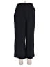 Ellos 100% Rayon Solid Black Casual Pants Size 18 - photo 1