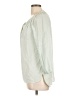 Max Studio 100% Silk Green 3/4 Sleeve Silk Top Size L - photo 5