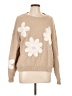 Assorted Brands Floral Tan Pullover Sweater Size L - photo 1