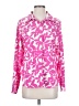 Assorted Brands Print Pink Long Sleeve Blouse Size S - photo 1