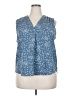 Vince Camuto Blue Sleeveless Blouse Size XXL - photo 1