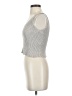 Lemon Silver Sleeveless Top Size S - photo 5
