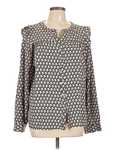 Cotton Bleu Long Sleeve Blouse (view 1)