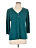J.Jill Teal 3/4 Sleeve Blouse Size L - photo 1