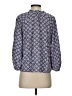 Caslon 100% Rayon Blue 3/4 Sleeve Blouse Size S - photo 2