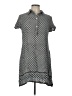 Max Studio 100% Rayon Polka Dots Gray Casual Dress Size L - photo 1