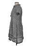Max Studio 100% Rayon Polka Dots Gray Casual Dress Size L - photo 5