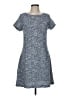 Ann Taylor LOFT Tweed Blue Casual Dress Size 8 - photo 1