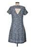 Ann Taylor LOFT Tweed Blue Casual Dress Size 8 - photo 2