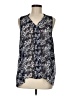 Simply Vera Vera Wang 100% Polyester Blue Sleeveless Blouse Size M - photo 1