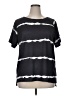 Unbranded Stripes Gray Short Sleeve T-Shirt Size 1X - photo 1