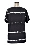 Unbranded Stripes Gray Short Sleeve T-Shirt Size 1X - photo 2