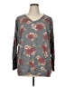 Signature Studio Gray 3/4 Sleeve Blouse Size 1X - photo 1