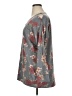 Signature Studio Gray 3/4 Sleeve Blouse Size 1X - photo 5