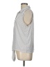 Adrianna Papell Polka Dots Gray Silver Sleeveless Blouse Size L - photo 5
